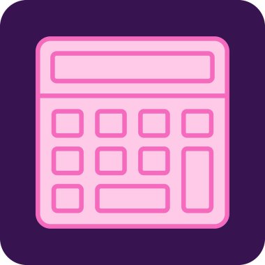 hesap makinesi simgesi, vektör illüstrasyonu