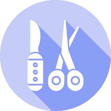 Bir fırça simgesinin vektör illüstrasyonu