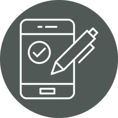 akıllı telefon simgesi vektör illüstrasyonu