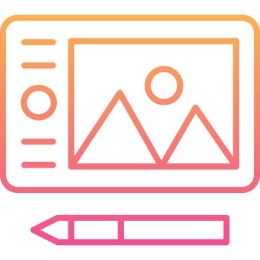 dizüstü bilgisayar simgesi, vektör illüstrasyonu