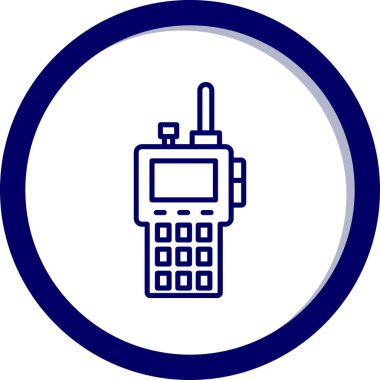 cep telefonu simgesi. Web için akıllı telefon vektör illüstrasyonunun basit bir gösterimi