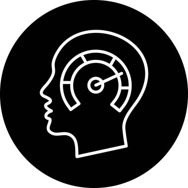 Beyin vektörü simgesi modern basit vektör illüstrasyonu