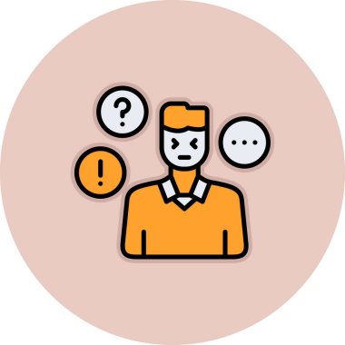 İş insanları simgesinin vektör illüstrasyonu