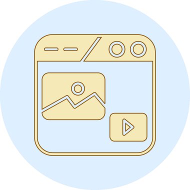 Bir smartphone simge vektör çizim