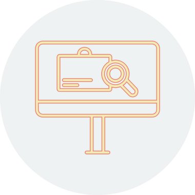 seo modern simgesinin vektör illüstrasyonu