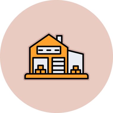 Depo simgesi, vektör illüstrasyonu