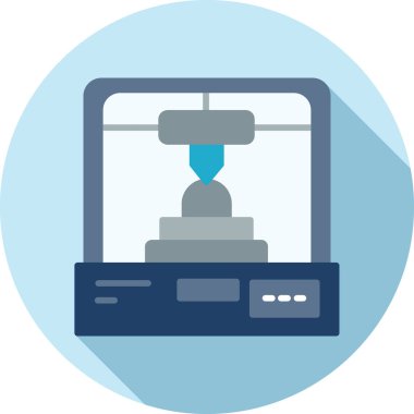 - Makine. Web simgesi basit illüstrasyon