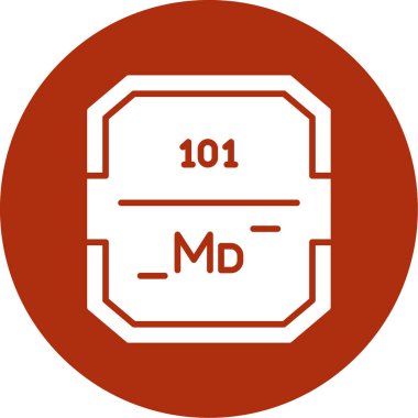 Beyaz yuvarlak üzerinde basit ve minimalist vektör simgesi