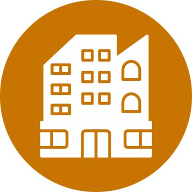 vektör şehir simgesi, bina, ev