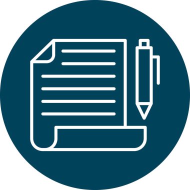 Belge simgesinin vektör illüstrasyonu