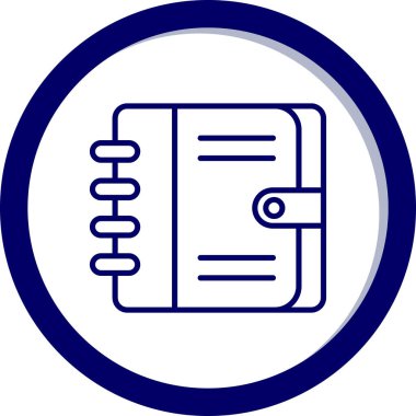 Kitap. Web simgesi basit illüstrasyon