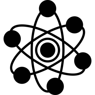 atom. Web simgesi basit illüstrasyon