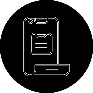 Vektör telefon simgesi illüstrasyonu