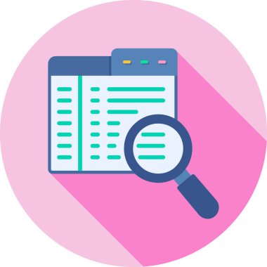 Ara. Web simgesi basit illüstrasyon