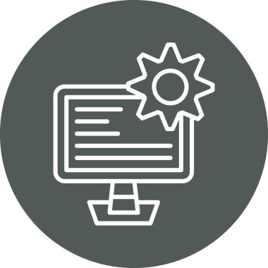 seo modern simgesinin vektör illüstrasyonu