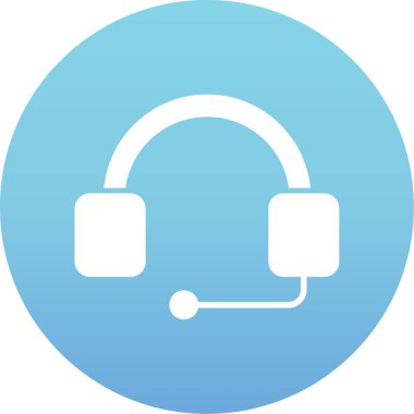 kulaklık simgesi vektör illüstrasyonu