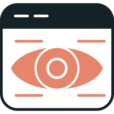 Göz simgesi vektör illüstrasyonu