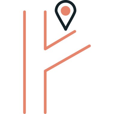 konum pin simgesi vektör illüstrasyonu