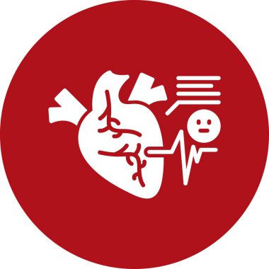 Kalp. Web simgesi basit illüstrasyon