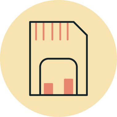 Bina. Web simgesi basit illüstrasyon