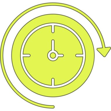 Modern bir saat simgesinin vektör çizimi