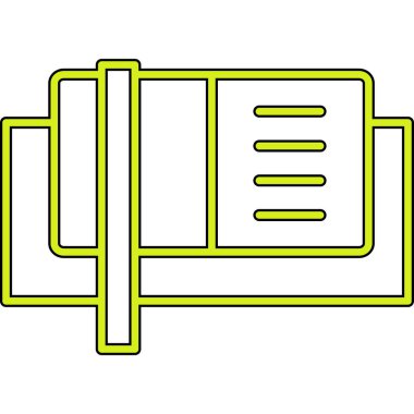 kitap simgesi vektör illüstrasyonu