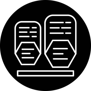 veritabanı. Web simgesi basit illüstrasyon