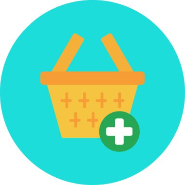 Alışveriş poşeti ikon vektör illüstrasyonu