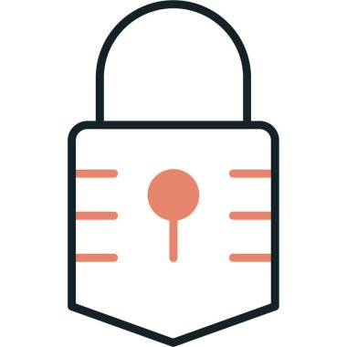 Güvenli kilit vektör simgesi