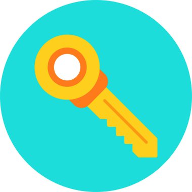 Anahtar. Web simgesi basit illüstrasyon