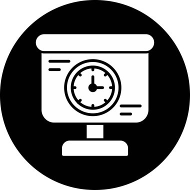 Alarm simgesi vektör illüstrasyonu