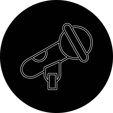 Megafon ikonu vektör illüstrasyonu