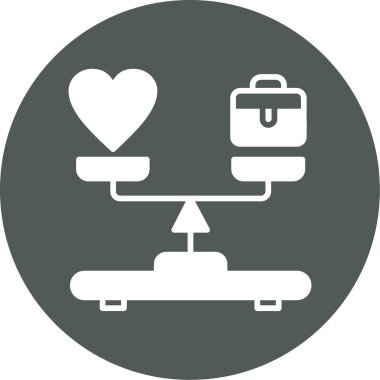 Bir kalp simgesinin vektör illüstrasyonu