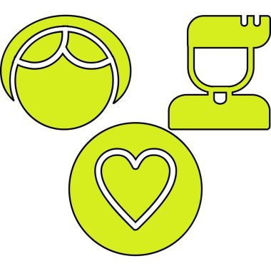 kalp ve kalp simgesi ayarlandı