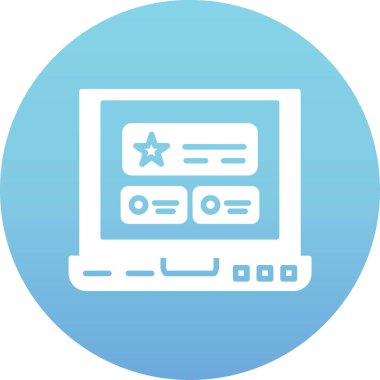 Web simgesi vektör illüstrasyonu