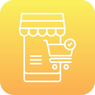 Vektör alışveriş torbası simgesi