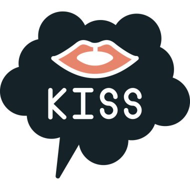 Kiss vektör simgesini öp