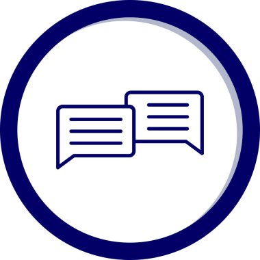 Sohbet balonu simgesinin vektör çizim