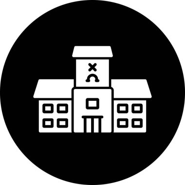 Bina. Web simgesi basit tasarım