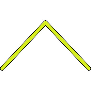 Çadır ikonunun üçgeni. iki sarı çadır ikon vektörünün özet çizimi