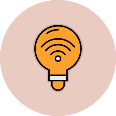 Kablosuz. Web simgesi basit illüstrasyon