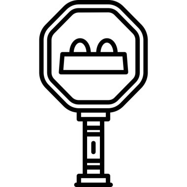 Kek. Web simgesi basit illüstrasyon