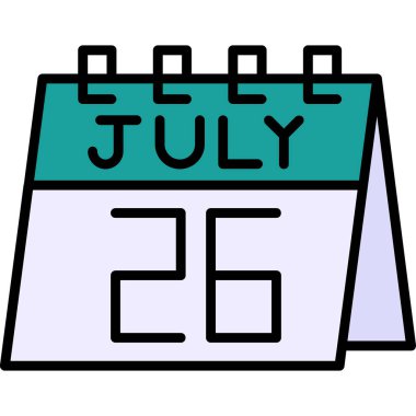 Takvim. Web simgesi basit illüstrasyon