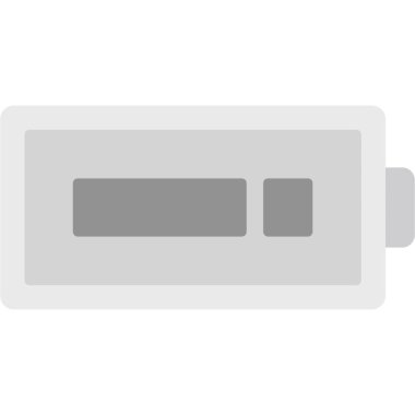 pil şarjı düz simgesi