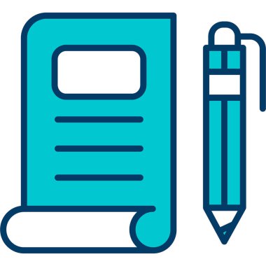 dizüstü bilgisayar ve kalem vektörü simgesi düzenlenebilir