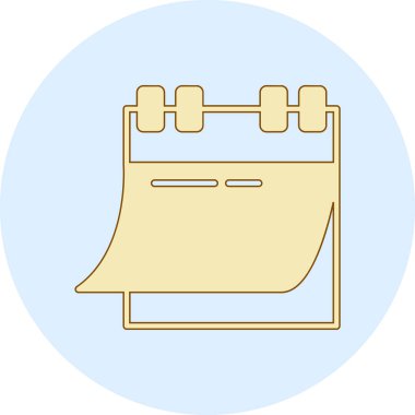 Takvim simgesi vektör illüstrasyonu