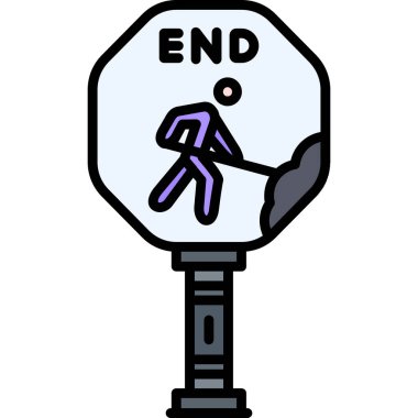 yol simgesi vektör illüstrasyonu