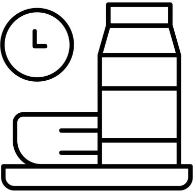 yiyecek ve içecek vektör simgesi.