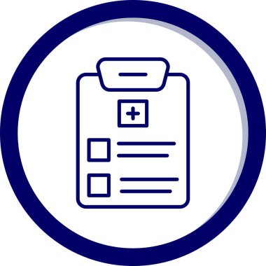 Kontrol listesi simgesi vektör illüstrasyonu