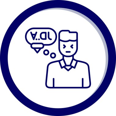 çizgi erkek kullanıcı profili simgesi beyaz arkaplanda izole edildi. kullanıcı profili, profil avatarı. erkek kullanıcı profili simgesi. Renkli taslak konsepti. vektör.